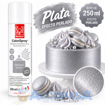SPRAY PLATA PERLADO MODECOR (BOTE 250ml)