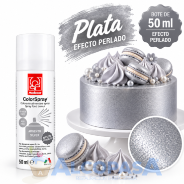 SPRAY PLATA PERLADO MODECOR (BOTE 50ml)