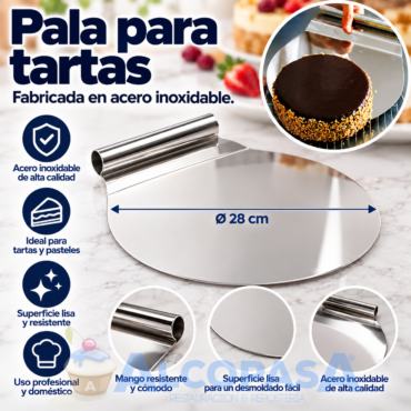 PALA INOX PARA TARTAS 28cm (Ud)
