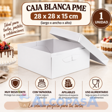 CAJA BLANCA PME 28x28x15cm (Ud)