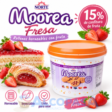 CREMA MOOREA FRESA (CUBO 6Kg)