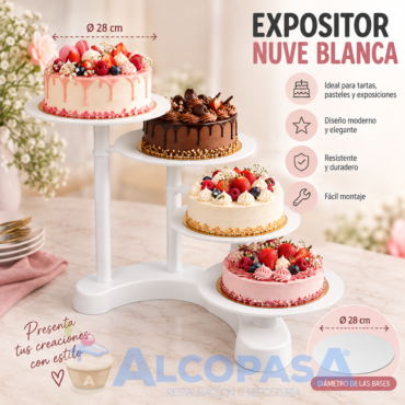 EXPOSITOR DE PLÁSTICO NUBE BLANCA "30073" (Ud)