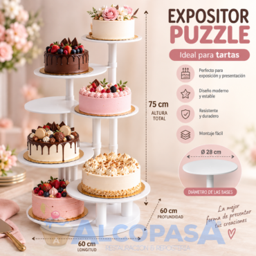 EXPOSITOR DE PLÁSTICO PUZZLE "30010" (UND)
