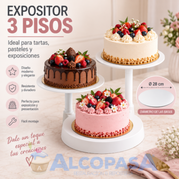 EXPOSITOR PÁSTICO 3 PISOS "30015" (Ud)