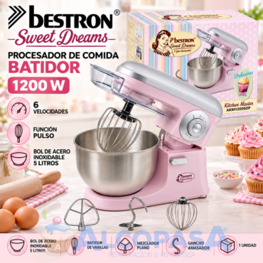 PROCESADOR DE COMIDA - BATIDOR BESTRON 1200W (Ud)