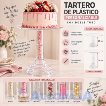 TARTERO DE PLÁSTICO PERSONALIZABLE 30021 (Ud)