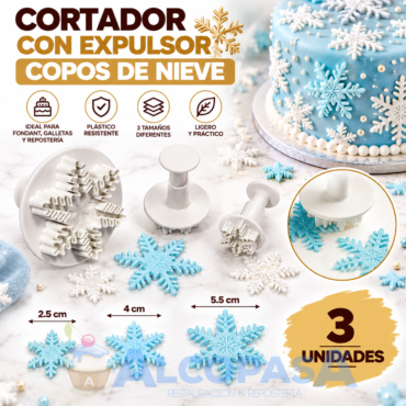 CORTADOR CON EXPULSOR COPOS DE NIEVE (3 Uds)