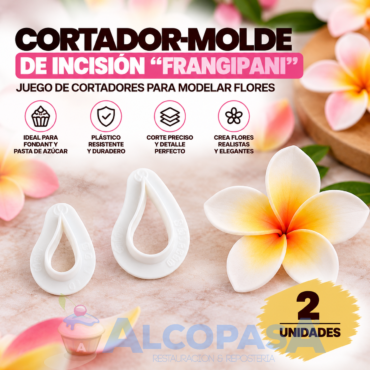 CORTADOR-MOLDE DE INCISIÓN "FRANGIPANI"30883(2Uds)