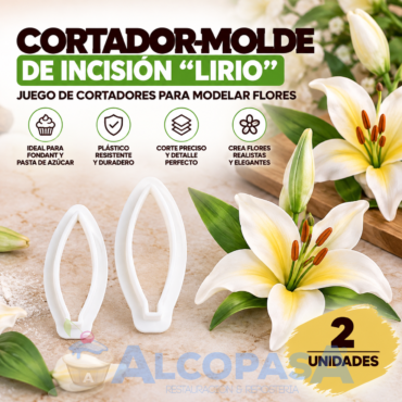 CORTADOR-MOLDE DE INCISIÓN "LIRIO" 30879 (2 Uds)