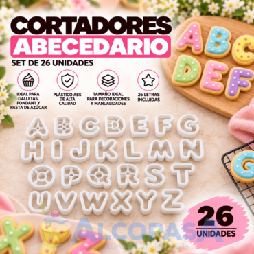 CORTADORES ABECEDARIO PME (SET 26Uds)