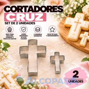 CORTADORES EN FORMA DE CRUZ (SET 2Uds)