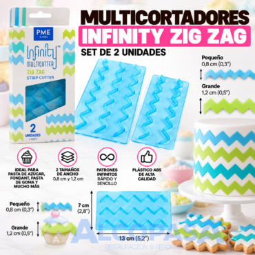 MULTICORTADORES INFINITY ZIG ZAG (SET 2Uds)