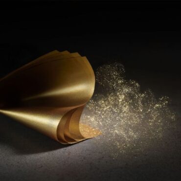 HOJAS DORADAS GOLDEN TOUCH 8x8cm (BLISTER 15Uds)