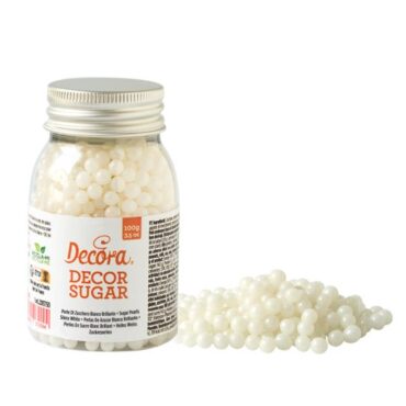 PERLAS DE AZÚCAR BLANCO BRILLANTE 5mm (BOTE 100g)