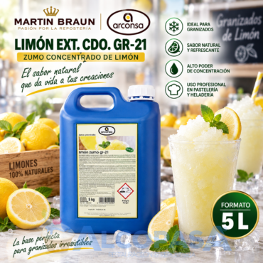 JUGO DE LIMÓN ARCONSA (GARRAFA 5L)