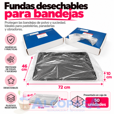 BOLSAS DE CONSERVACIÓN PARA BANDEJAS (CAJA 50Uds)