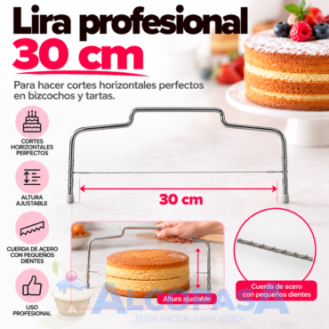 LIRA-NIVELADOR DE TARTAS 30cm (Ud)