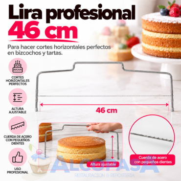 LIRA-NIVELADOR DE TARTAS 46cm (Ud)