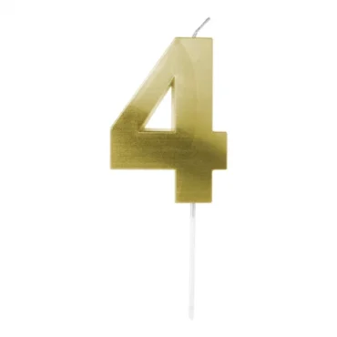VELA DORADA 7cm Nº4 "ARTI" (Ud)