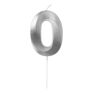 VELA PLATEADA 7cm Nº0 "ARTI" (Ud)