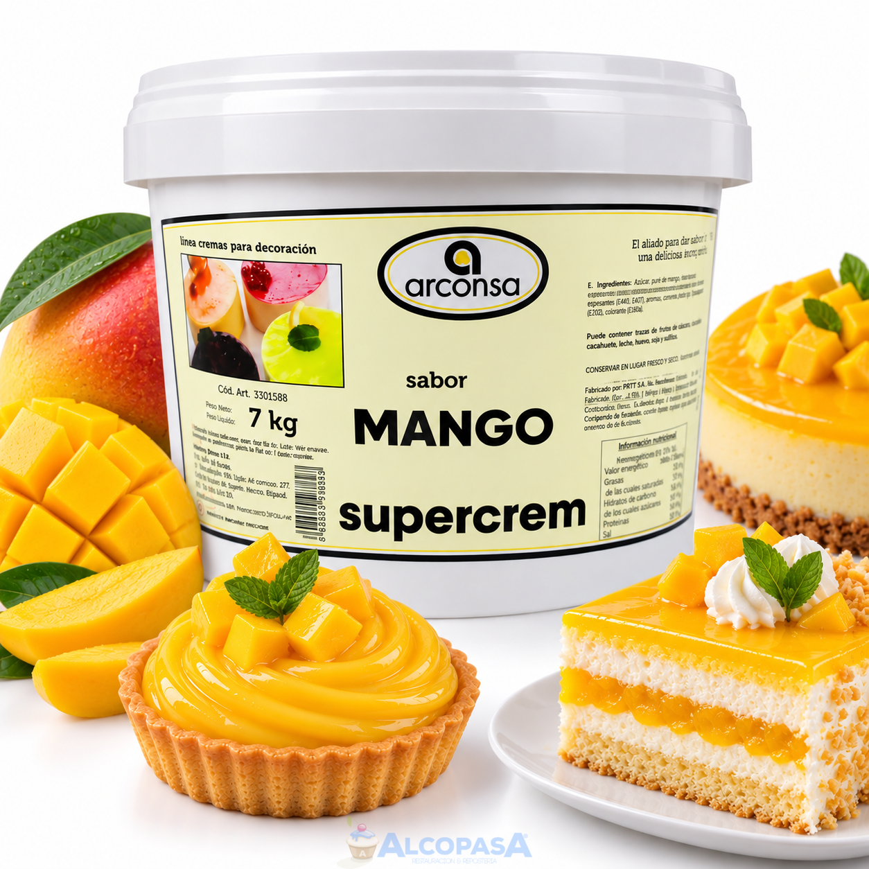 SUPERCREM MANGO ARCONSA (CUBO 7Kg)