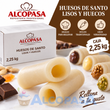 HUESOS DE SANTO LISOS HUECOS (CAJA 2.25Kg)