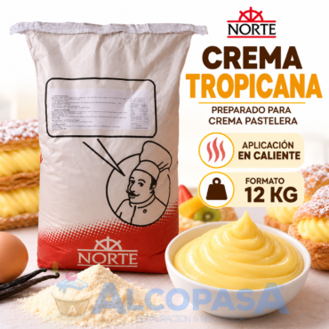 CREMA PASTELERA EN CALIENTE TROPICANA (SACO 12kg)