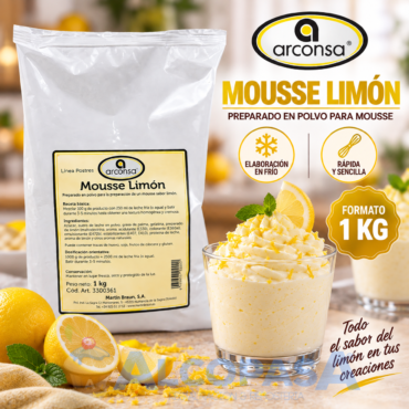 MOUSSE LIMÓN ARCONSA (BOLSA 1Kg)