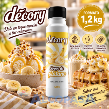 SIROPE DE PLÁTANO DECORY (BOTE 1.2Kg)