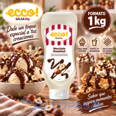 SIROPE - SALSA DIP NOCCIOLA NEGRA ECOO (BOTE 1Kg)