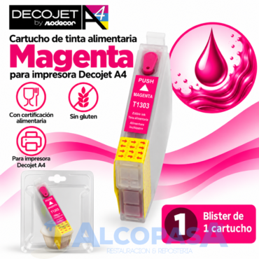 CARTUCHO A4 DECOJET 30438 ROSA (Ud)