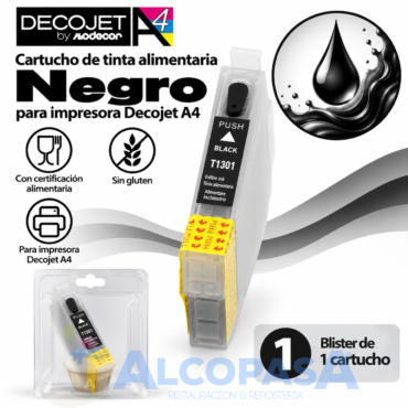CARTUCHO A4 DECOJET 30436 NEGRO (Ud)