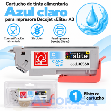 CARTUCHO DECOJET A3 ELITE AZUL CLARO (Ud)