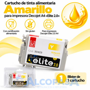 CARTUCHO DECOJET A4 ELITE 2.0 AMARILLO (Ud)