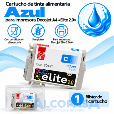 CARTUCHO DECOJET A4 ELITE 2.0 AZUL (Ud)