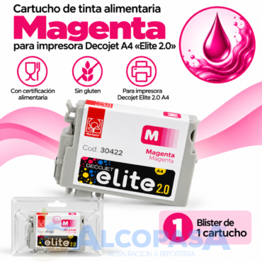 CARTUCHO DECOJET A4 ELITE 2.0 MAGENTA (Ud)