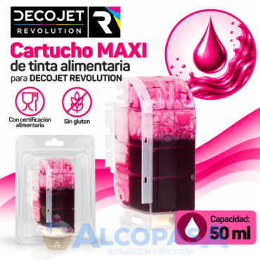 CARTUCHO DECOJET MAXI REVOLUTION ROJO (Ud)