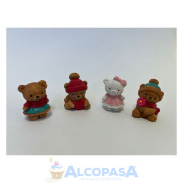 FIGURITAS ROSCÓN "OSOS VESTIDOS"154 (CAJA 50Uds)