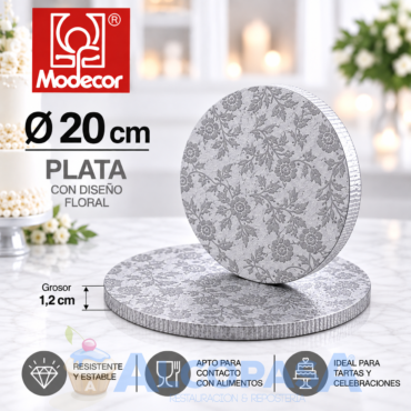 PLATO RECUBIERTO DE ALUMINIO Ø20CM (Ud)