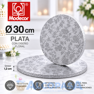 PLATO RECUBIERTO DE ALUMINIO Ø30CM (Ud)