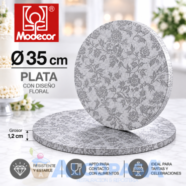 PLATO RECUBIERTO DE ALUMINIO Ø35CM (Ud)