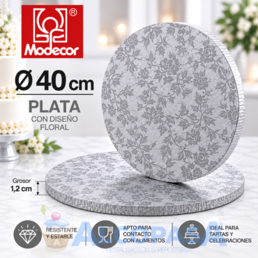 PLATO RECUBIERTO DE ALUMINIO Ø40CM (Ud)