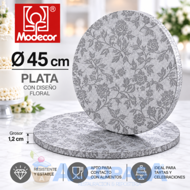 PLATO RECUBIERTO DE ALUMINIO Ø45CM (Ud)