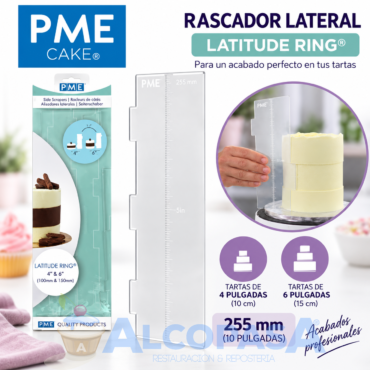 RASPADOR ACRILICO "LATITUDE RING (4-6")"25,5cm(Ud)