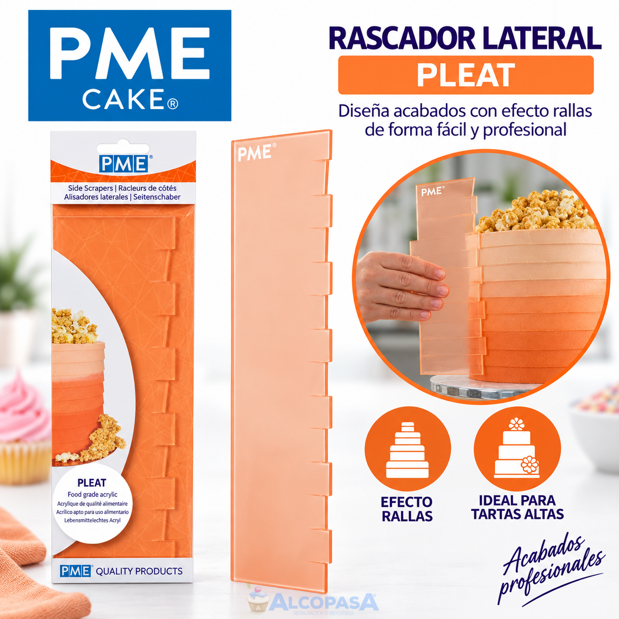 RASPADOR ACRILICO "PLEAT" 25,5cm (Ud)