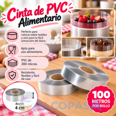 ACETATO DE PVC SEMIRÍGIDO 4CM (ROLLO 100m)