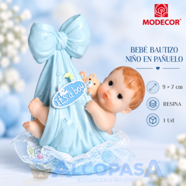 BEBE BAUTIZO NIÑO EN PAÑUELO (Ud)
