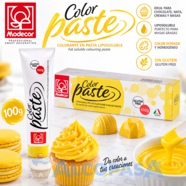 COLORANTE EN PASTA LIPOSOLOUBLE AMARILLO(BOTE100g)