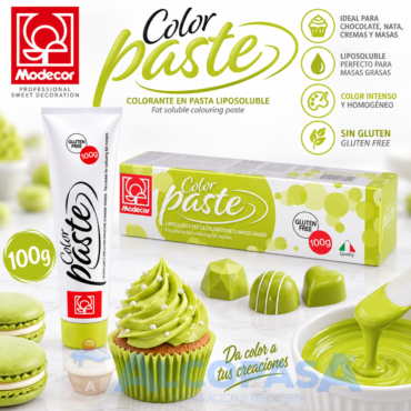 COLORANTE EN PASTA LIPOSOLUBLE LIMA (BOTE 100g)