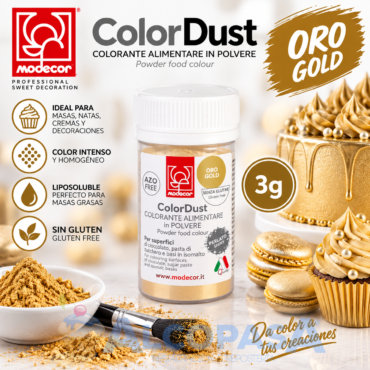 COLORANTE EN POLVO ORO (BOTE 3g)